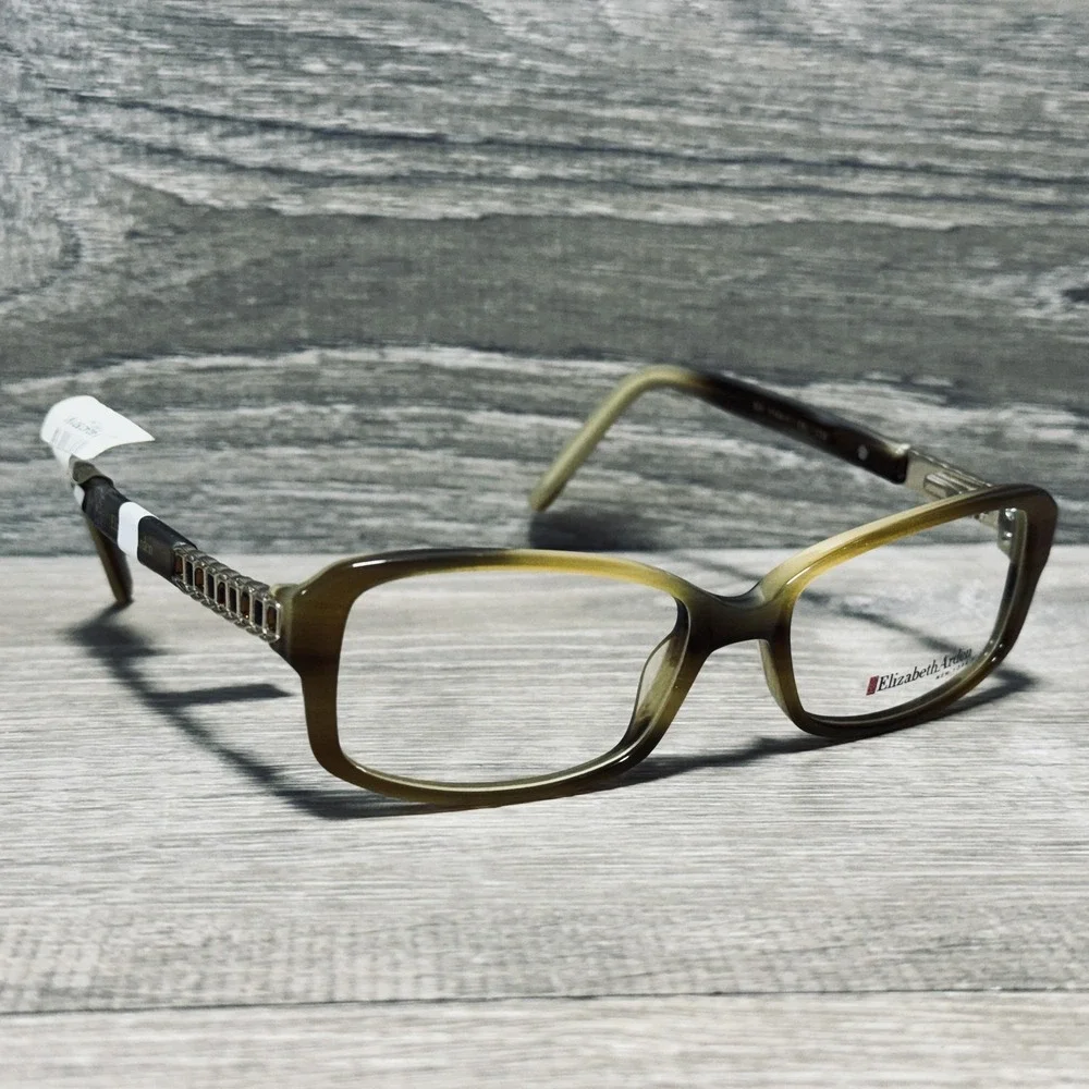 Elizabeth Arden EA 1144-1 Eyeglass Frames Womens 52-16-135 Brown Square Optical